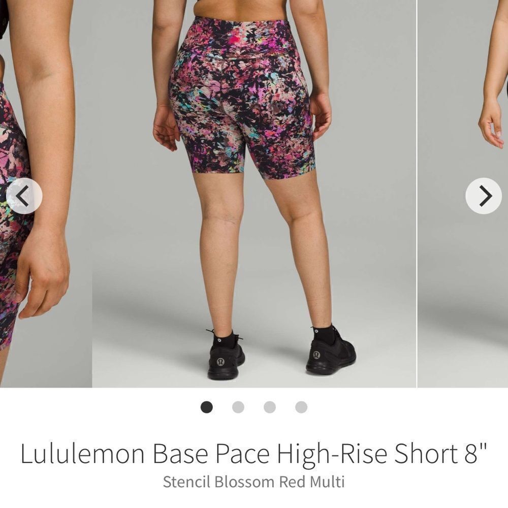 Lululemon Base Pace High Rise Biker Shorts